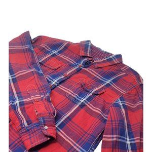 Kuhl Button Up‎ Plaid Women's Flannel Button Up Shirt Size Small